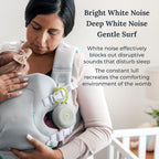 Yogasleep Hushh Portable White Noise Sound Machine for Baby, 3 Soothing Natural Sounds with Volume Control, Compact Size, Noise Canceling for Sleep Aid, Office Privacy, & Meditation, Registry Gift