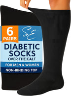 Special Essentials Diabetic Socks Over-the-Calf Men & Women, Non-Binding