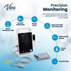 VivaDiagnostic Omni Portable Vital Signs Monitor, Monitor de Signos Vitales para Humanos with Thermometer