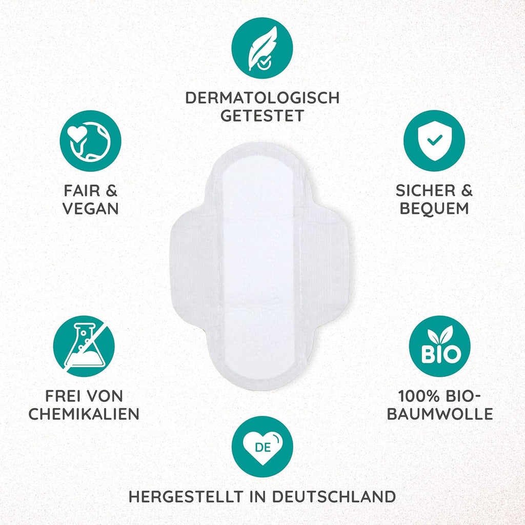 MYLILY Sanitary Pads Organic Breathable 14 pieces