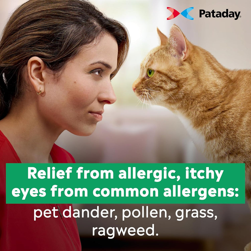 Pataday Once Daily Allergy Eye Drops for Itchy Eyes, 2.5 mL, 2 Pack