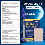 Sumifun Overnight Pain Relief Patches - Cold Hot Pain Patch with Lavender Scent - Menthol Pain Reliver for Knee & Lower Back Pain Relief Sore Muscle Relief (15 Counts(Pack of 1), Lavender)