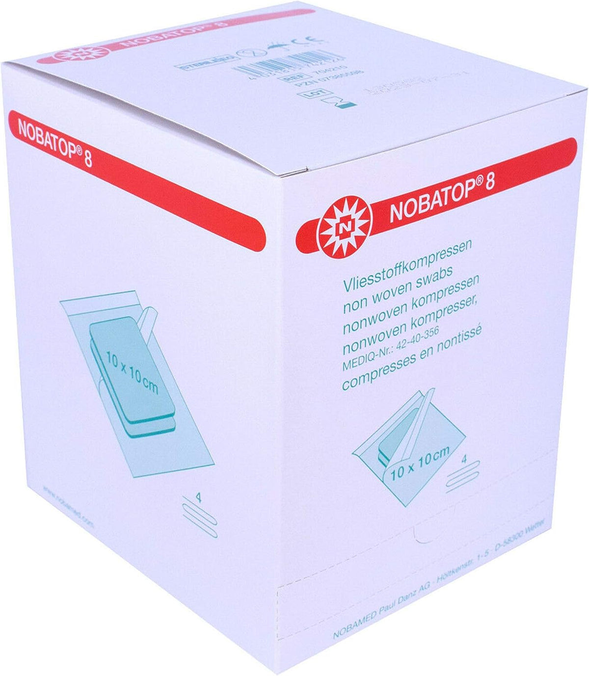 Nobatop Wound Care Supplies Sterile 50 pieces 10 cm