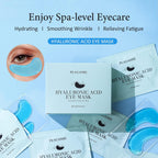 PEAUAMIE Under Eye Patchs Hyaluronic Acid Eye Mask for Dark Circles and Puffiness Wrinkle Eye Bags 30 Pairs