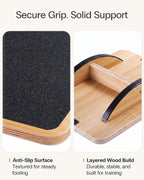 StrongTek Wooden Balance Board, Basic Rocker or Advanced 360° Wobble | Beginner-to-Advanced Options, Non-Slip Surface, Ankle Rehab, Physical Therapy, Core Stability and Balance Training
