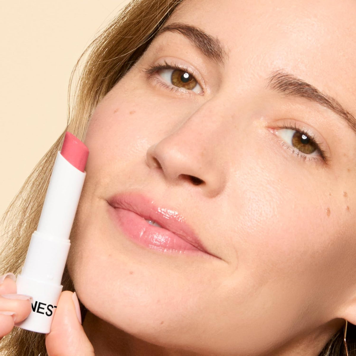 Honest Beauty Moisturizing Vegan Tinted Lip Balm, Antioxidant-Rich, Melon