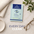 NOVEHA 60PCs Daily Hygienic Eyelid & Lash Wipes | For Blepharitis & Itchy Eyes, Demodex | Individually Wrapped Refreshening Eyelid Wipes, Natural Makeup Remover & Calming Moisturizer
