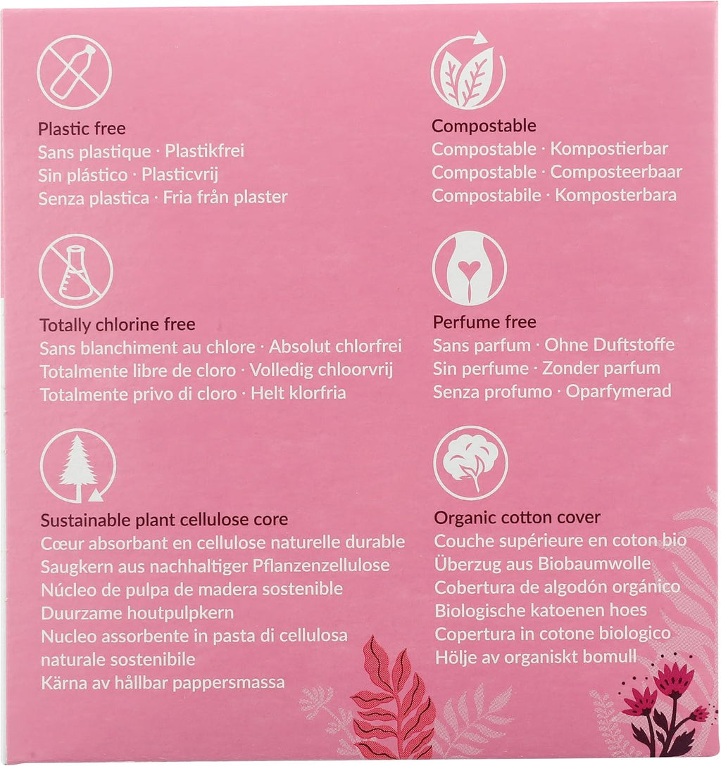 Sanitary Pads Organic 10 pieces 0.47cm