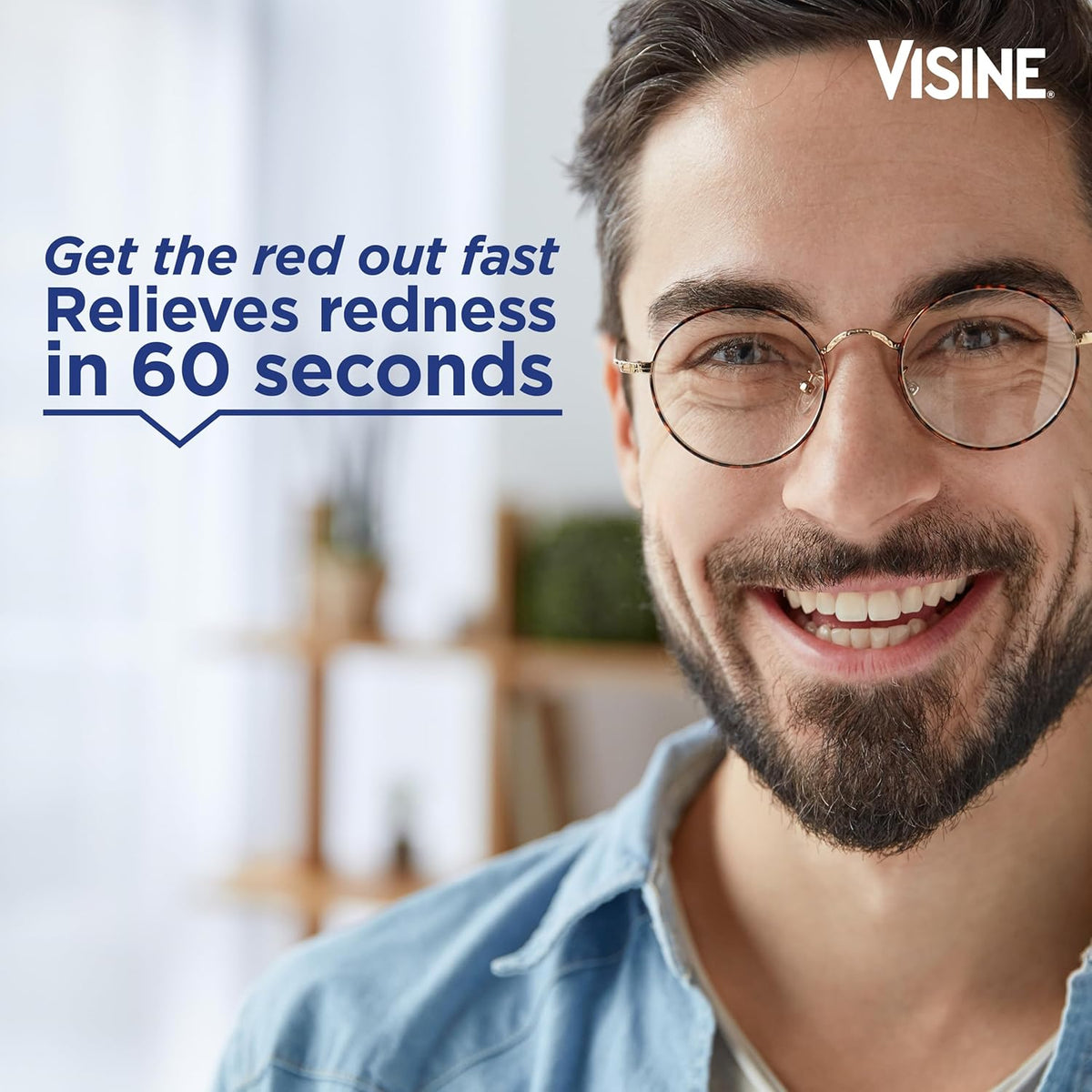 Visine Red Eye Comfort Redness Relief Eye Drops, 0.5 fl. oz | Works Fast, Immediate & Essential Relief, Refreshing Feel, For Minor Irritations & Computer Use