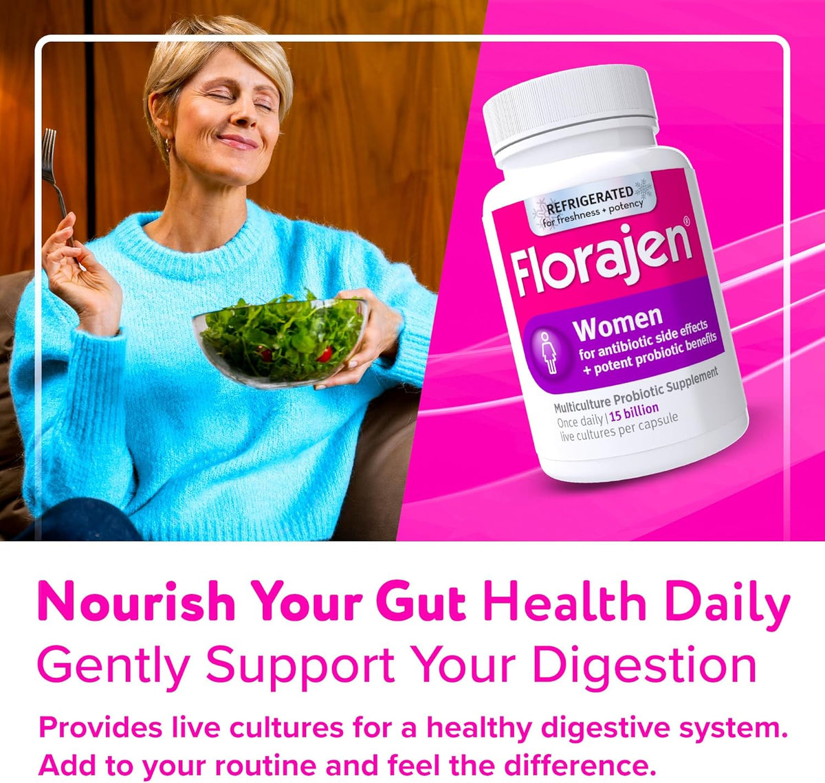 Florajen Probiotic Supplements 60 capsules