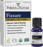 Forces of Nature Fissure Control, Organic Homeopathic Treatment with Witch Hazel for Anal Fissures, Hemorrhoid Related Irritation & Discomfort, Fast, Natural Topical Relief, 0.37 FL OZ