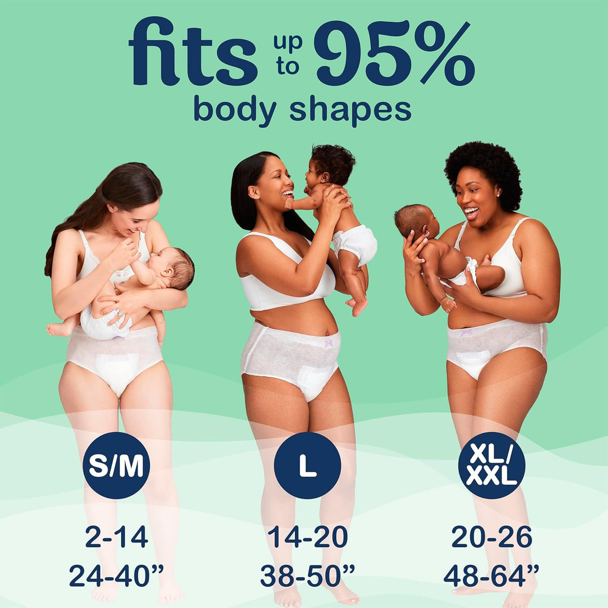 Always Discreet Postpartum and Adult Incontinence Underwear for Women, Size S/M, Maximum Protection, 16 CT