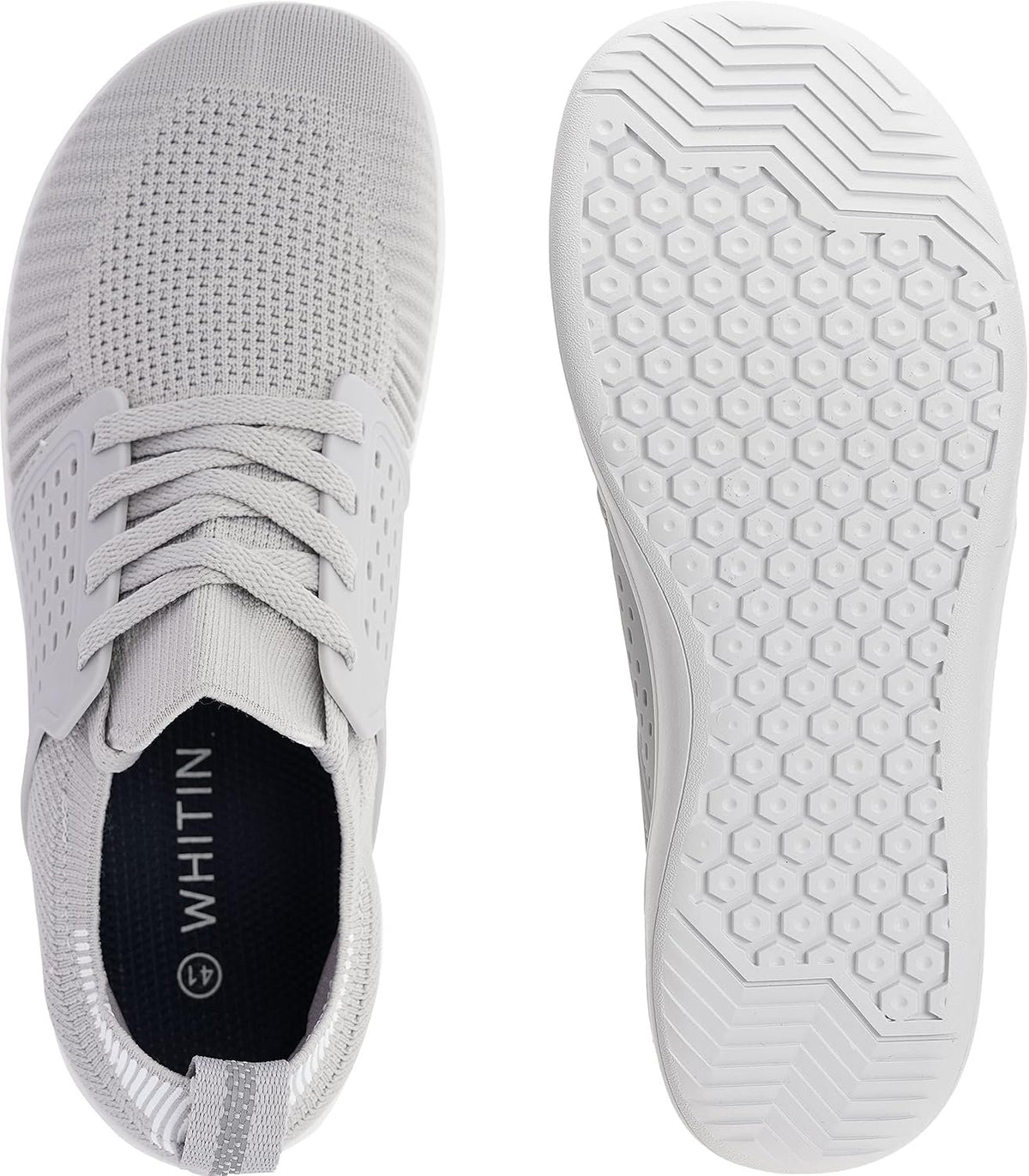 WHITIN Women's Wide Minimalist Barefoot Shoes W85 | Zero Drop for Stance and Gait Alignment, Thin Sole Enhances Ankle Stability, Ideal for Casual Wear, Gym Training, and Walking