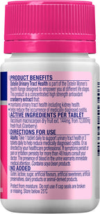 Ostelin Urinary Tract Health - High Strength Cranberry 72000mg 30 Tablets – Antioxidant Support – Maintains Urinary Tract & Kidney Health