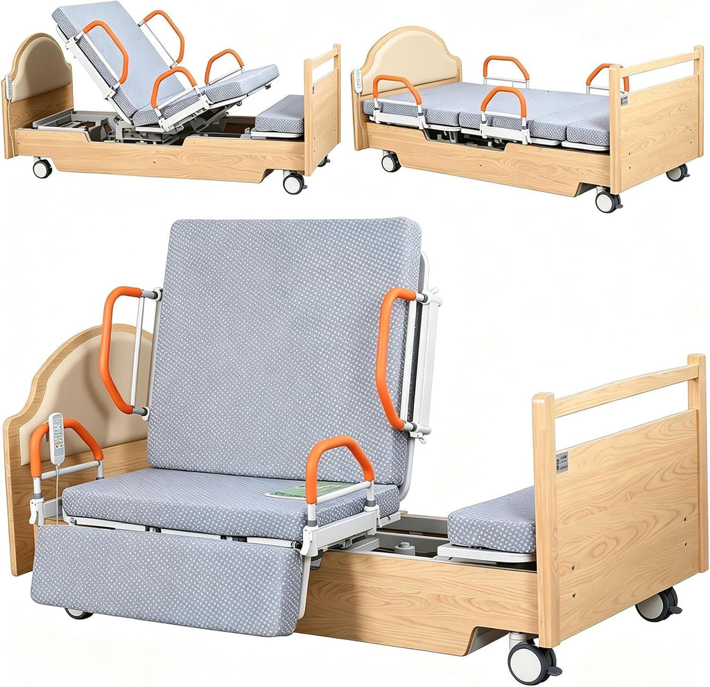 Falluk 90° Rotating Electric Home Care Bed