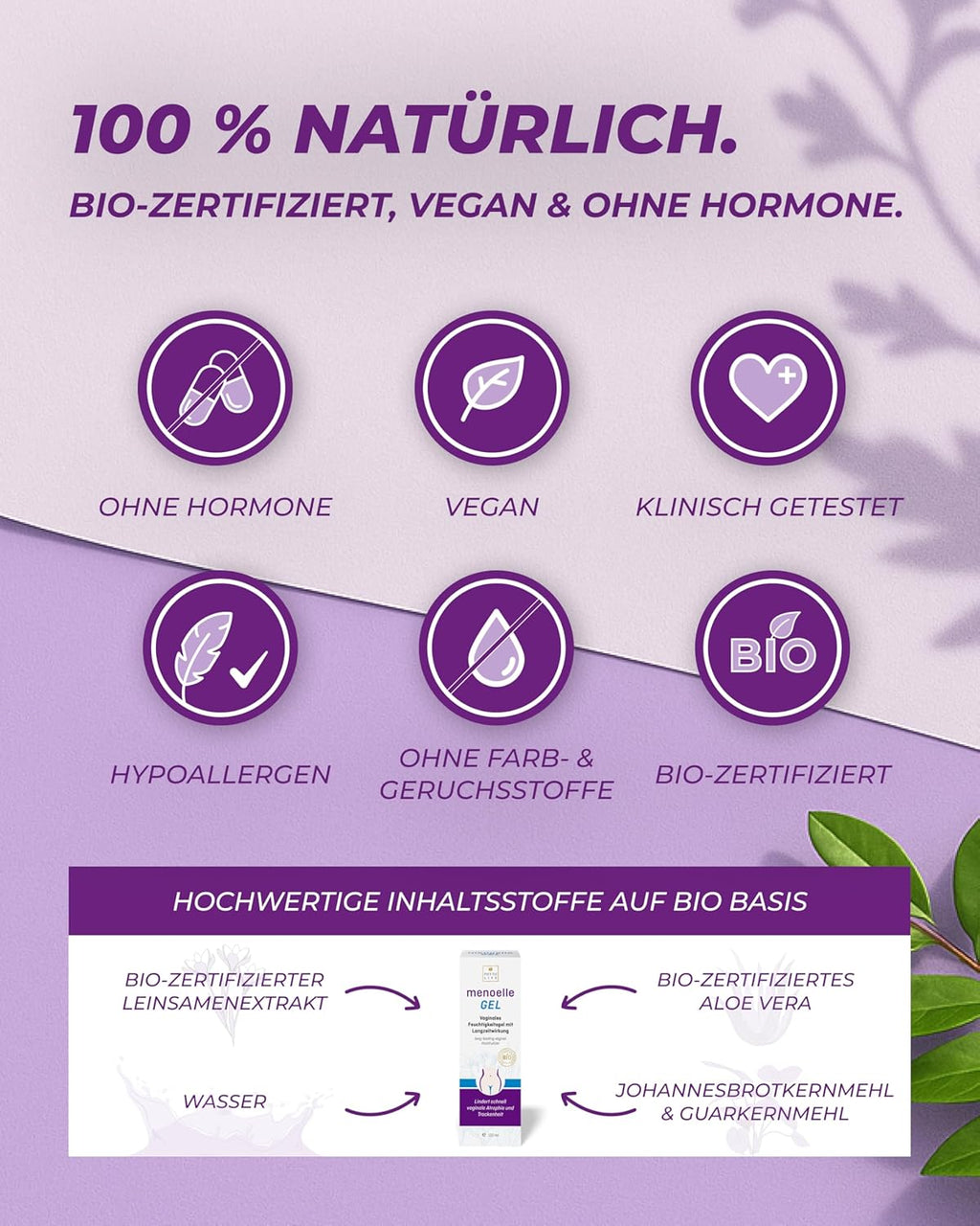 menoelle Vaginal Moisturizers Organic 100 ml