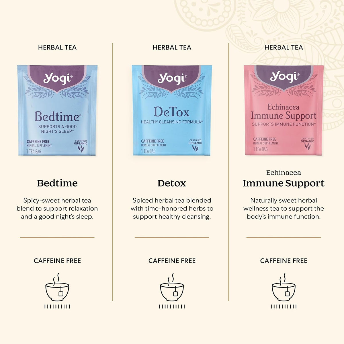 Yogi Organic Tea Sampler Gift Box (45 Tea Bags) Assorted Delicious Wellness Blends - 9 Favorite Herbal, Green & Black Varieties