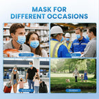 Blue Disposable Face Mask 100 Pcs Blue Face Masks 3 Ply Protection Masks