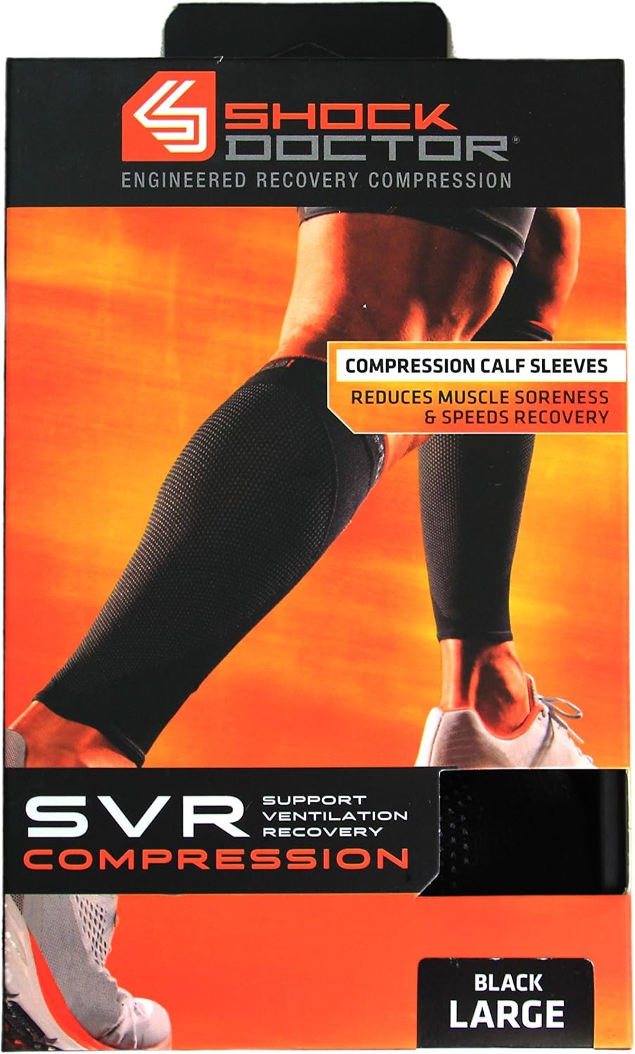 Shock Doctor SVR Recovery Compression Calf Sleeve