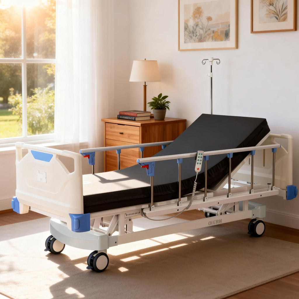 Premium 3 Function Full Electric Hospital Bed,Adjustable Medical Bed