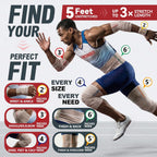 FRESINIDER Premium Elastic Bandage Wrap 8 Pack, 2-6 Inch, Hook and Loop