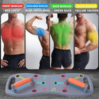 HOTWAVE Push Up Board, Portable Pushup Board for Men, Foldable Push Up Bar | Multifunctional Pushup Handles for Floor, Strength Training Equipment for Home Gym, Suitable for Beginners and Teenagers