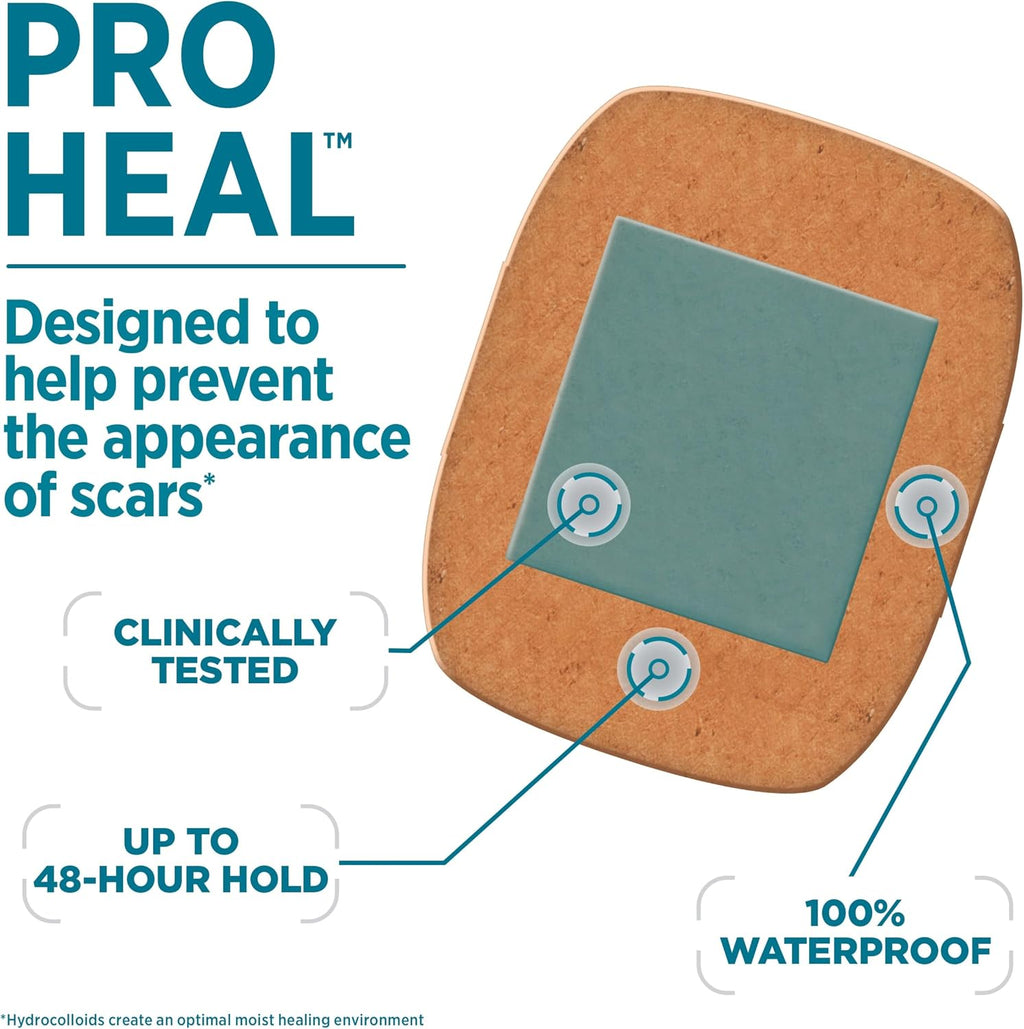 BAND-AID Brand Pro Heal Adhesive Bandages, Extra Large, 5 Count
