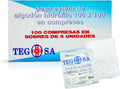 Sterile gauze of hydrophilic cotton in compresses 8 cm x 6 cm - 8 layers - Gauze - Pack of 100 units in 20 envelopes of 5 units - High absorbency and medical gauzes.