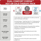 Core Products Soft Comfort CorPak, No Frost Hot and Cold Therapy Pack - 6" x 10", Made in The USA- 2 Pack