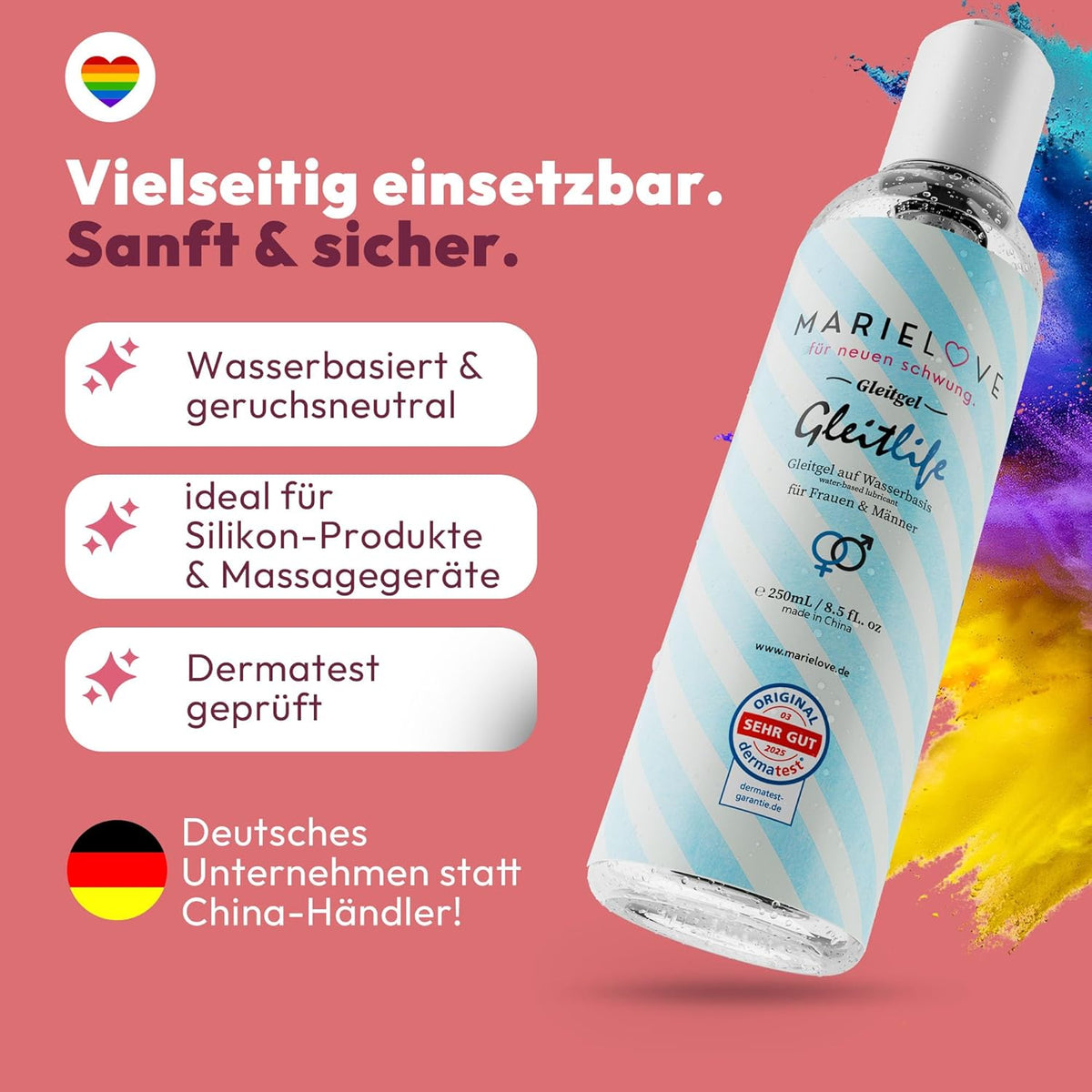 Gleitmittel Personal Lubricants Water-Based Silicone 250 ml