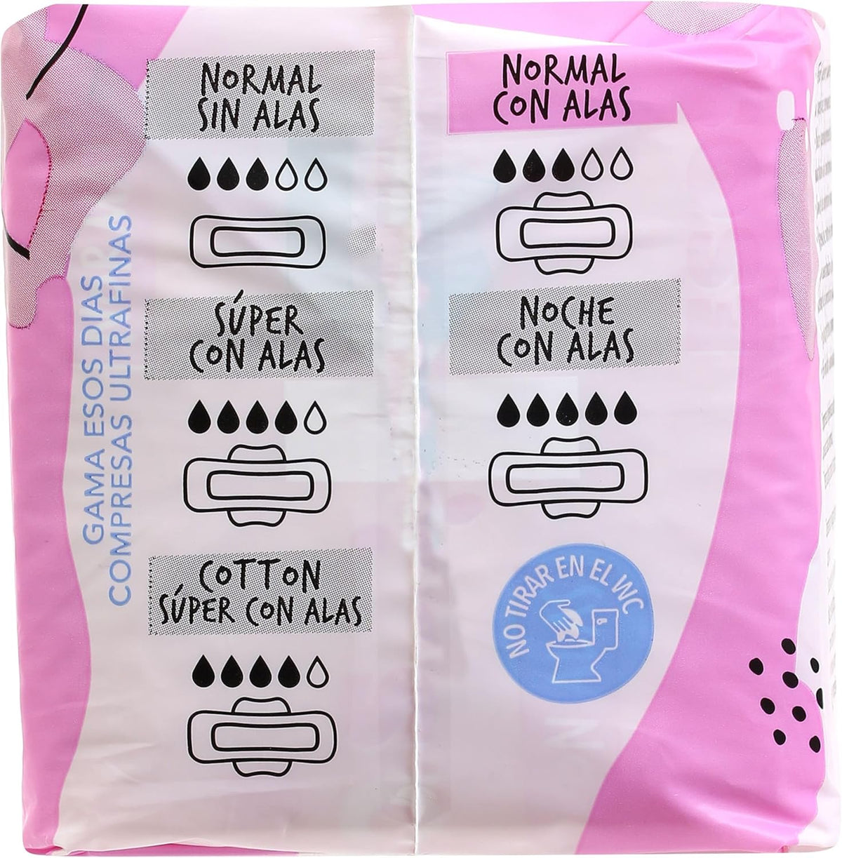 DIA ESOS DÍAS Ultra Thin Normal Pads with Wings Pack of 16