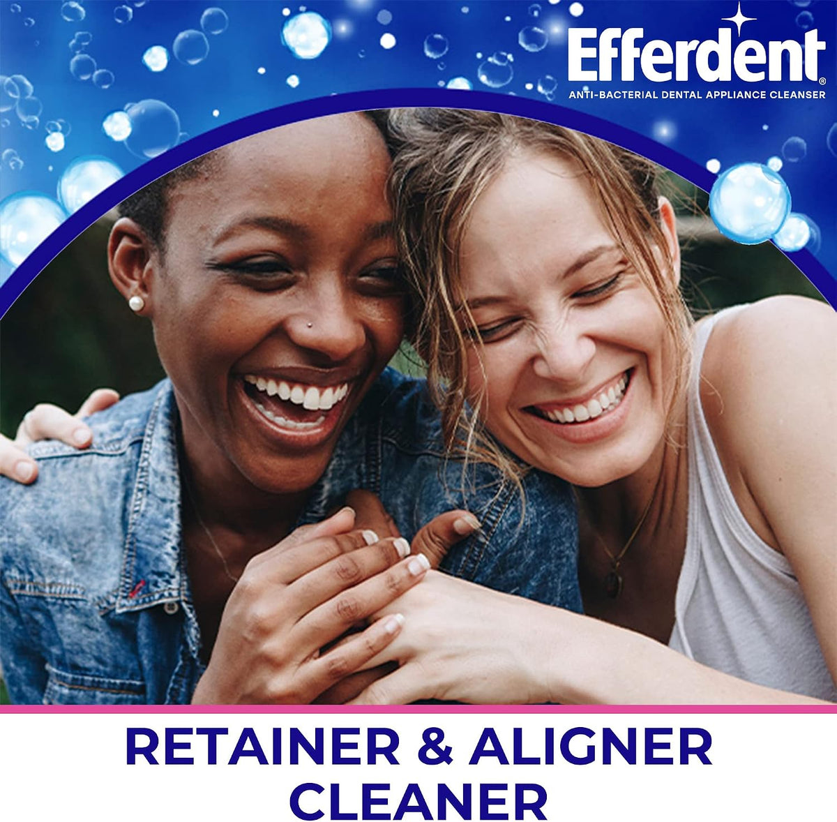 Efferdent Denture Cleaner Tablets, Minty Fresh & Clean, 126 Count | Retainer Cleaner, Use Daily To Clean Dental Appliances, Full Plate Dentures, Aligners & Mouth Guards