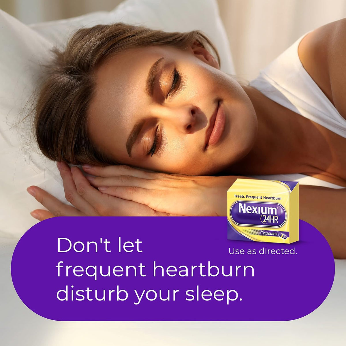 Nexium 24HR Acid Reducer Heartburn Relief Capsules, 42 Count | All-Day and All-Night Protection from Frequent Heartburn, Heartburn Medicine with Esomeprazole Magnesium