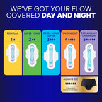 Always Ultra Thin Overnight Pads, Size 5, Extra Heavy Overnight, Unscented, 92 Count (2 Packs of 46)