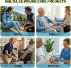 60 Pack Silicone Foam Dressing 3''x3'' with Gentle Border | FSA Eligible HSA, Skin Wound Care, Self Adhesive Waterproof Bandages Absorbent Pads for Elderly Skin Protection, Post-Op