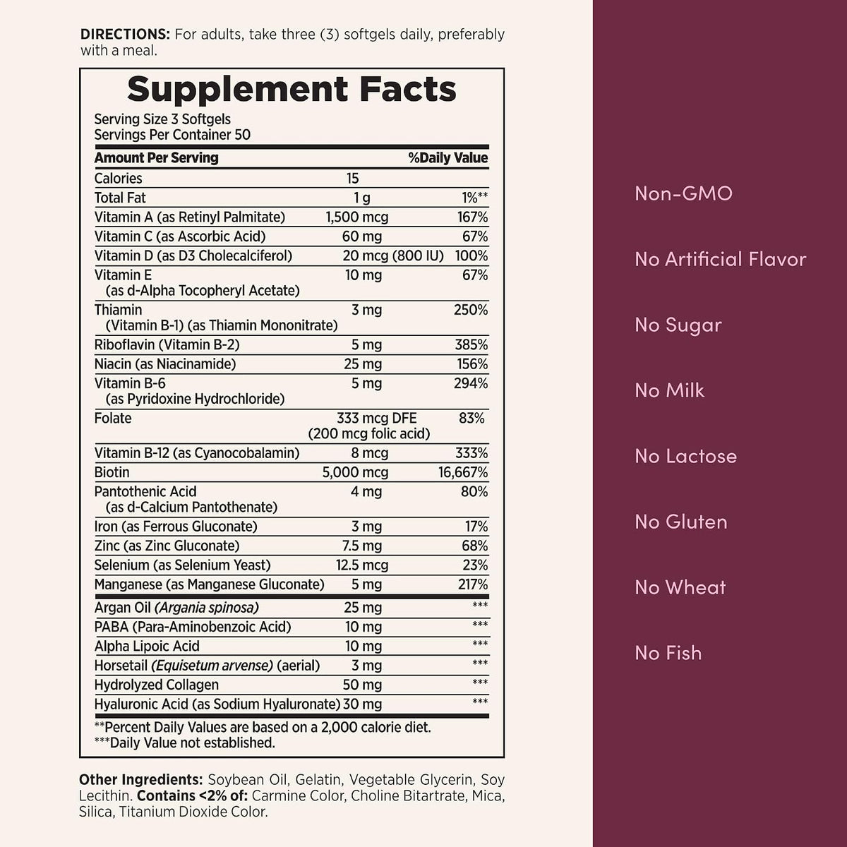 Nature's Bounty Advanced Hair, Skin & Nails, 150 Rapid Release Softgels