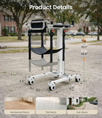VOCIC Electric Transfer Lift for Car, Portable Folding Patient Lift Transfer Chair, Electric Assist Lift Aid for Seniors, Adults, AY06