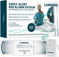 Lunderg Wireless Early Alert Bed Alarm System for Elderly & Fall Prevention | Alerts Caregivers Before They Get Up. No Loud In-Room Alarm To Frighten Your Loved One. Great For Dementia Care. US Company.
