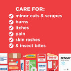 BAND-AID Brand All-Purpose Portable Compact First Aid Kit, 160 Piece | Emergency Wound Care Essentials with Adhesive Bandages, Gauze & Pain Relief for Home, Car, Dorm, Camping, Cruise & Travel