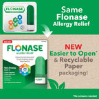 Flonase Nasal Spray for Allergy Relief, Tissues Included, 144 Sprays | Fluticasone Propionate Nasal Spray, Multi-Symptom Relief, 24-Hour Non-Drowsy Allergy Relief, Full Prescription Strength
