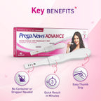Prega News Advance, HCG Home Pregnancy Test, Midstream Urine Test Kit, One Step Pregnancy Test, Easy to Use, Accurate Result in Just 3 Minutes x Pack of 1 (2)