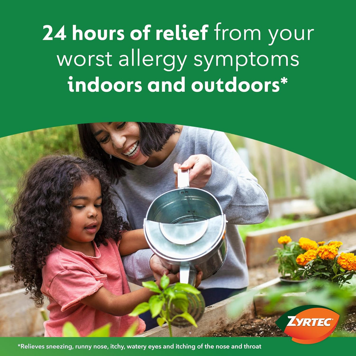 Zyrtec 24-Hour Allergy Relief Tablets, 90-Ct Size Plus 3x1-Ct Packs | 10 mg Cetirizine HCl, Allergy Medicine, For Symptoms like Runny Nose, Sneezing, Itchy & Watery Eyes & Itchy Nose or Throat