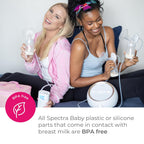 Spectra Baby S1 Plus Premier Portable Rechargeable Breast Pump with Tote Bag and Premium Accessory Kit - 28mm
