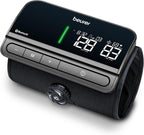 Beurer BM81 easyLock Automatic Upper Arm Blood Pressure Monitor, Smart Cuff Without Cables for Fast Measurement, Bluetooth, 240 Memory Sets, Data Transfer to Apple Health and co.
