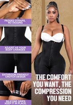Snatched Body Post Surgery Tummy Control Shapewear Bodysuit | Stage 2 Faja Short Leg | Fajas Colombianas for Post-Op BBL