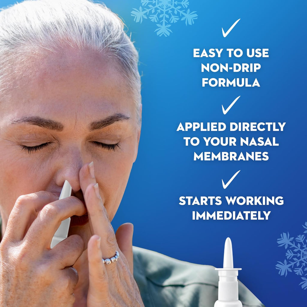 Mucinex Sinus-Max Nasal Spray Decongestant, 12 Hour Over-The-Counter Medication Nose Spray for Sinus Relief, Nasal Decongestants for Adults & Sinus Congestion, Clear & Cool 3/4 Fl Oz(22ML)