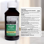 Geri-Tussin Cold and Cough Relief Guaifenesin Syrup by GeriCare| Sugar-Free Guaifenesin Liquid Expectorant| Cough Syrup & Chest Decongestant| Cherry Menthol Flavor Guaifenesin Oral Solution| 4 Fl Oz
