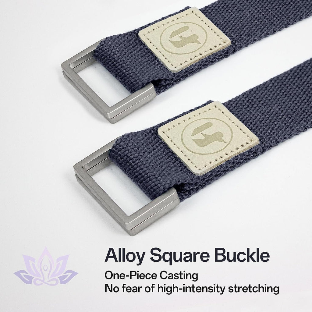 Yoga Straps 1.8M or 2.5M, Durable Cotton Yoga Straps for Stretching, Adjustable Yoga Belt Strap for Yoga, Dance, Gym Workouts