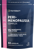 Perimenopause Supplement | with Maca, Red Clover, Sage Extract, Ashwagandha and more! | 60 Vegan Capsules | Horbaach