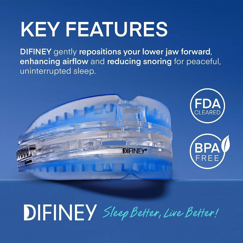 Anti Snoring Device: FDA-Cleared Anti Snoring Mouthpiece – Adjustable Snore Stopper Mouth Guard for Men & Women to Sleep Better – Reusable Nighttime Use with Storage Case